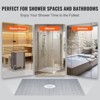 VEVOR Shower Curb Kit, 60"x48" Shower Pan Kit with 2" PVC Central Flange, Waterproof Membrane, Stainless Steel Grate and Joint Sealant, Grey - 3 of 4