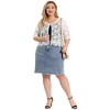 Agnes Orinda Women's Plus Size Round Neck Sheer 3/4 Sleeve Lace Elegant Cardigans - 4 of 4