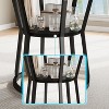 TackView 47''Round Dining Table for 4-6, Farmhouse Dining Room Circle Dinner Table with Storage and Metal Legs,for Living Room,Kitchen - 2 of 4
