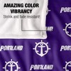 University Of Portland Logo Pattern Silky 50x60 Blanket, 1 Sided - 4 of 4