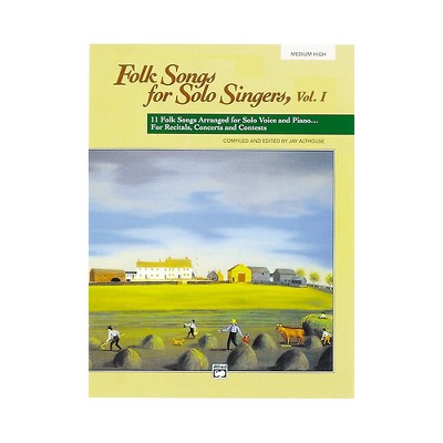 Alfred Folk Songs for Solo Singers Vol. 1 Medium High Voice Book & CD