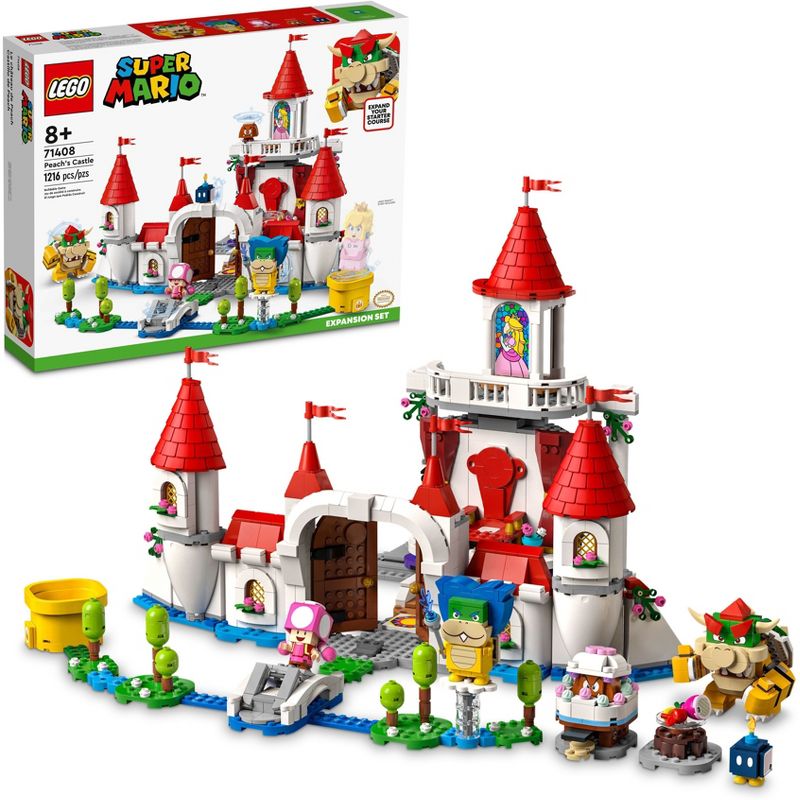 LEGO Super Mario Peach Castle Expansion Set Toy 71408, 1 of 8