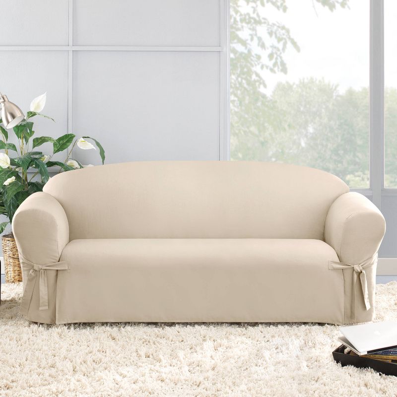 Duck Sofa Slipcover Natural - Sure Fit, 1 of 5