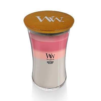 Large Multicolor Soy Wax Scented Jar Candle with Wooden Wick