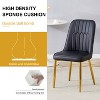 QingMoon Modern Dining Chairs Set of 2, Equipped with PU Leather Backrest Cushions and Metal Legs, for Restaurants, Kitchens, and Bedrooms - 4 of 4