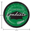 Creative Converting Graduate School Spirit Emerald Green Tableware and Decor Kit 18ct - 3 of 4