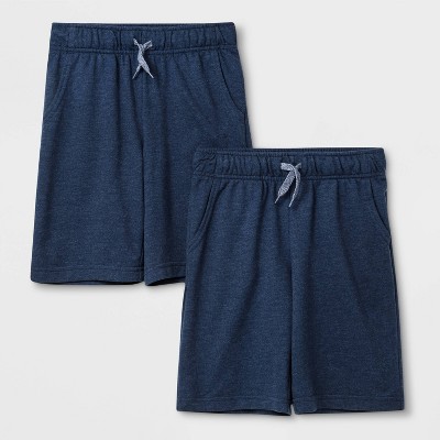 navy knit shorts