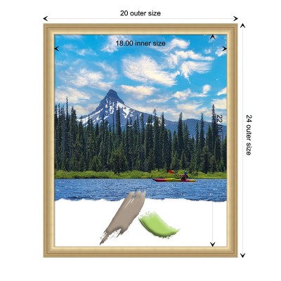 Florence Gold 18x22 Picture Frame with Raised Ridges