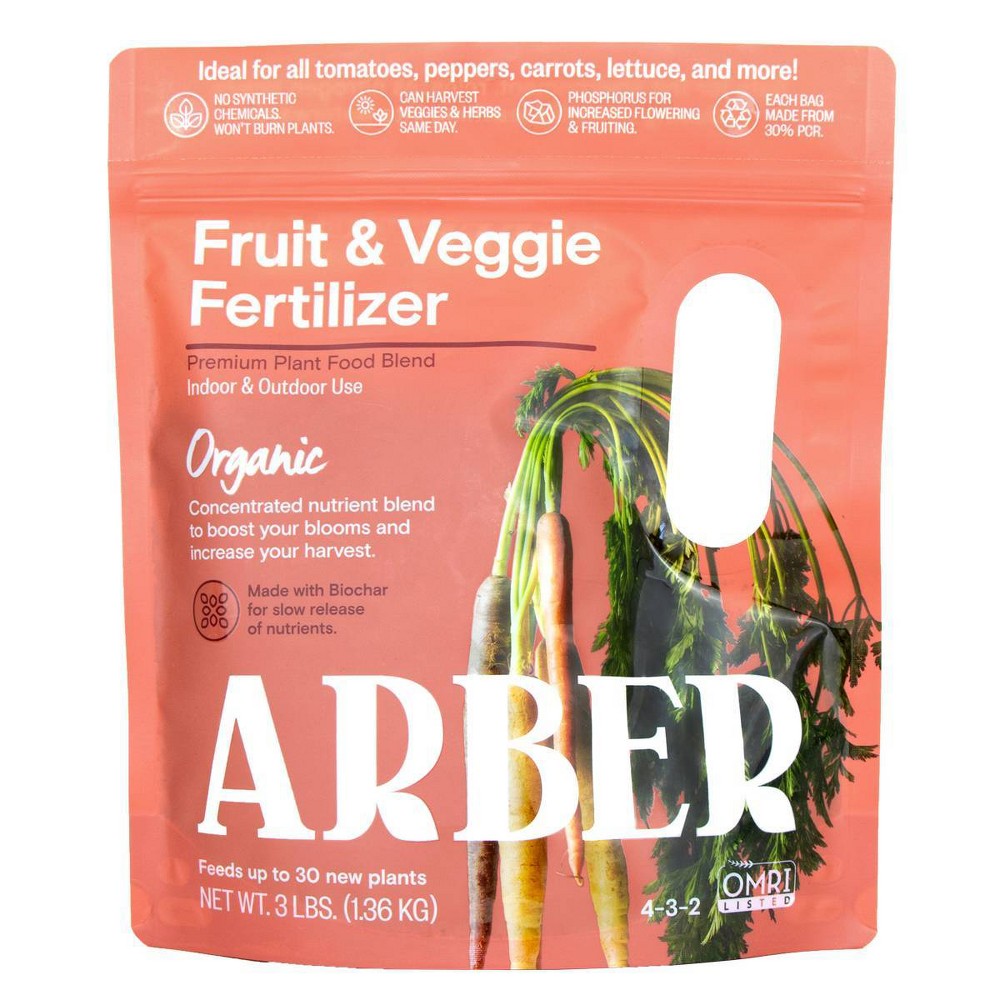 Photos - Garden & Outdoor Decoration Arber Organic Tomato Vegetable and Herb Fertilizer with Moisture Control 3