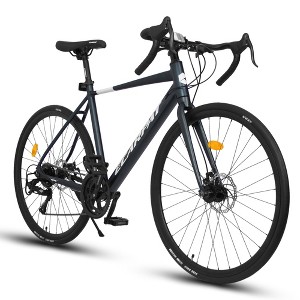 YONWAY 700C Lightweight Aluminum Road Bike, 16-Speed Racing Bicycle, for Men and Women - 1 of 4