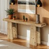 Hommoo 70.9" Solid Wood Console Table, Reinforced Long Sofa Entryway Table - 4 of 4