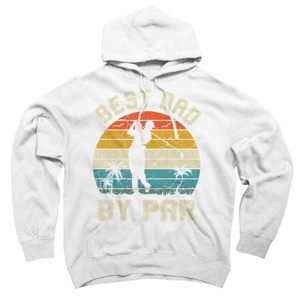 Adult Design By Humans Best Dad By Par Tropical Golf By  Pullover Hoodie - 1 of 2