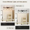 Crystal Bathroom Vanity Light， Modern Bathroom Vanity Light Fixtures Over Mirror Modern Crystal Vanity Lighting - 3 of 4
