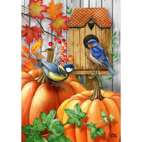 Christmas Birds Chickadee Cardinals Blue Bird Houses Christmas Greeting  Card NEW