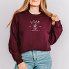 Simply Sage Market Embroidered Utah Sego Flower Sweatshirt - 2 of 4