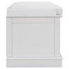 YOOCOZZ Solid Wood Storage Shoe Bench with Removable Cushion,Adjustable Shelves and 4 Doors - 4 of 4
