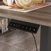 FUFU&GAGA Brown Smart Electric Lift Desk withCabinet, Multi-angle Change, Enjoy Healthy Office and Tidy Space - 4 of 4
