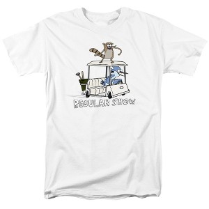 Regular Show Golf Cart Adult T-Shirt - 1 of 4