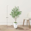 Artificial Tree in Pot with Realistic Leaves & Natural Wood Trunk - 2 of 4