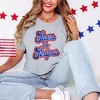 Simply Sage Market Women's Stars and Stripes Cursive Short Sleeve Graphic Tee - 2 of 4