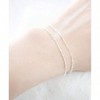 Sterling Silver Dainty Chain Bracelet Set of Two Fashionable and Exquisite, Suitable for Women - 2 of 2