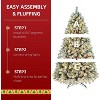 Luupatchy Colorful 6ft - Artificial Snow Christmas Trees, with 260 Multicolored LEDs, Fiber Optic Christmas Tree with 8 Modes - 2 of 4