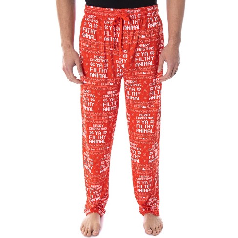 Home Alone Men's Merry Christmas You Filthy Animal Lounge Pajama Pants ...