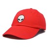 Dalix Alien Embroidered UFO Dad Hat Cotton Baseball Cap Adjustable Mens - 4 of 4