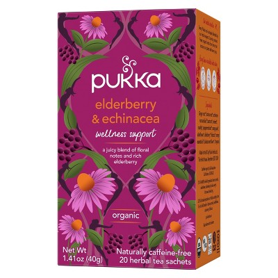 Pukka Elderberry & Echinacea Organic Tea Bags - 20ct