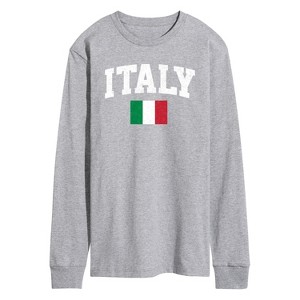 Men's - Instant Message - Italy Flag Long Sleeve Graphic T-Shirt - 1 of 4