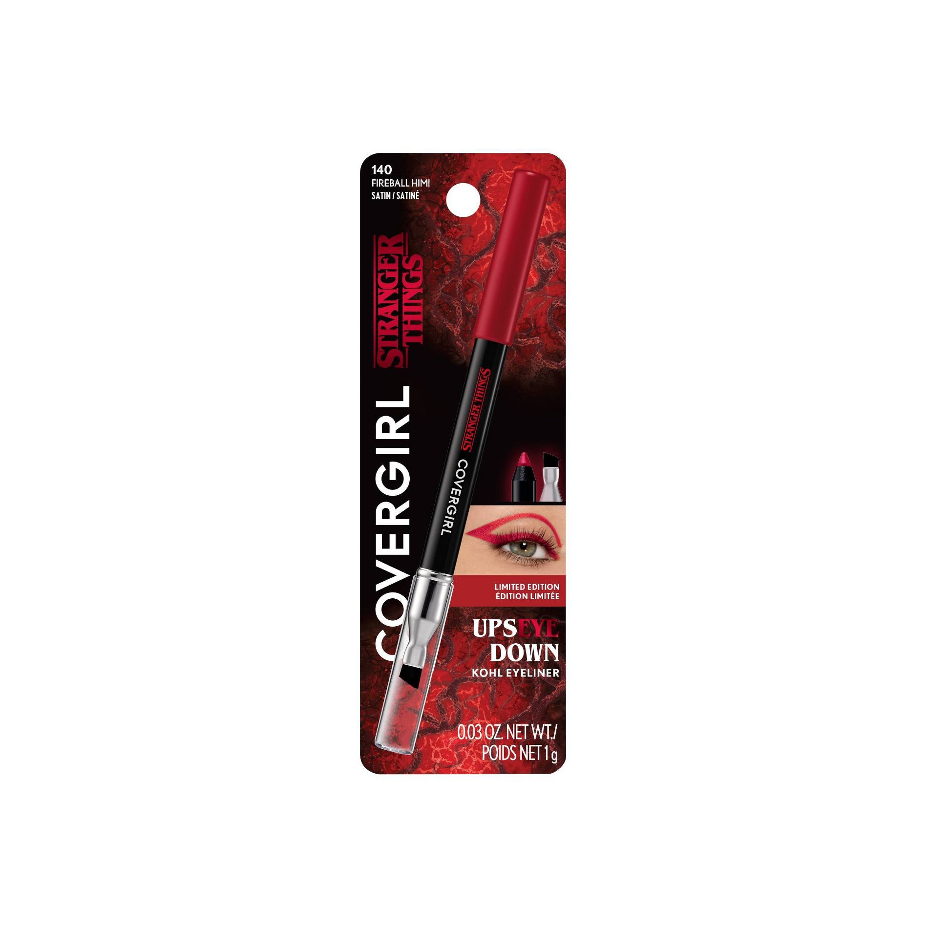 COVERGIRL x STRANGER THINGS UpsEYE Down Kohl Eyeliner - 140 Fireball Him! - 0.03oz