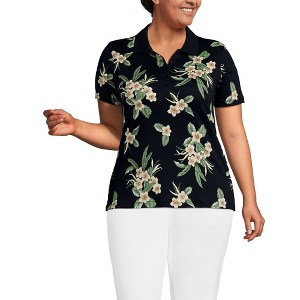 Lands' End Women's Supima Cotton Polo Shirt - 1 of 3