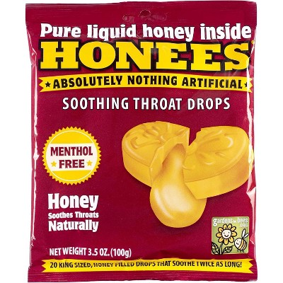 HONEES SOOTHING THROAT DROPS HONEY  20 CT