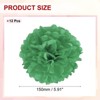 Unique Bargains Birthday Bachelorette Wedding Party Paper Pom Poms Flower Ball Kit 12 Pcs - 2 of 4