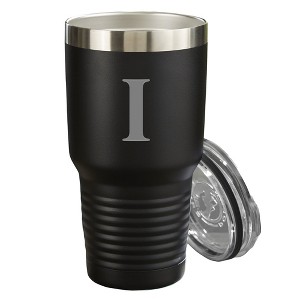 Personalization Mall Vacuum Insulated Stainless Steel Tumbler, Black, 30 oz. - 1 of 1