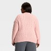 Women's Long Sleeve Cabled Tunic Sweater - A New Day™ - 2 of 3