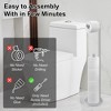 BWE Freestanding Bath Toilet Paper Holder with Reserve Storage 3-4 Toilet Paper Rolls, Double Rod - 2 of 4