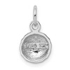 Black Bow Jewelry 14k White Gold 9mm Polished Golf Ball Pendant - 3 of 4