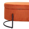 CAVINAS Fabric Storage Ottoman Bench with Wooden Legs,Multi-Purpose Foot Rest,Bed Bench and Hidden Storage Ottoman for Living Room,Bedroom - 4 of 4