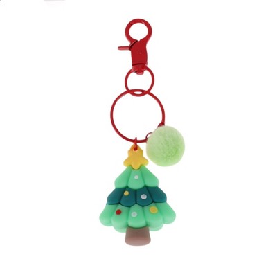 Unique Bargains Christmas Keychain with Lobster Clasp PVC 1 Pc