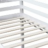 KTMBDW 44.3'' Tall Junior Low Loft Bed with Stairs, Wood Loft Bed Twin/Full Size for Adults, Kids and Young Teens, Wood Slat Support - 4 of 4