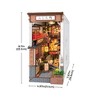 ROBOTIME 3D Puzzle, Sakura Wine Alley Wooden Model with Accessories, Decorative Bookend Stand for Kids Adults, Multicolored, 4.37"*7.67"*8.7" - 4 of 4