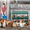 Chicken Nesting Box, 8 Hole Chicken Laying Box with Chicken Perch, Heavy Duty Metal Roll Away Nest Box for Chicken Coop Hens - 4 of 4