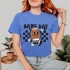 Simply Sage Market Women's Football Game Day Checkered Short Sleeve Garment Dyed Tee - 2 of 4