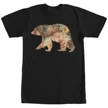 Men's Lost Gods Bear Floral Print T-Shirt
