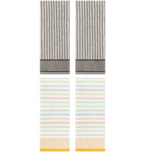 REGALWOVEN 4 Pcs Cotton Soft Comfortable Absorbent Striped Hand Towel - 1 of 4
