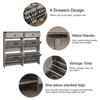 Shoe Storage Cabinet, Slim Freestanding Shoe Rack with Flip Drawers - 3 of 4