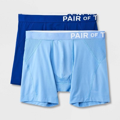 Pair Of Thieves Men's Super Fit Boxer Briefs 2pk - Red/blue/green/orange  Sound Waves Xl : Target