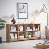 Farmhouse  Cube Bookshelf, Wood Display Cabinet Book Shelves for Bedroom,Living Room,Office - 3 of 4