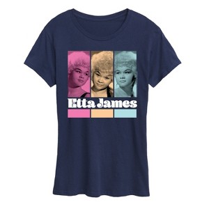 Women's - Etta James - Portrait Grid Short Sleeve Graphic T-Shirt - 1 of 4